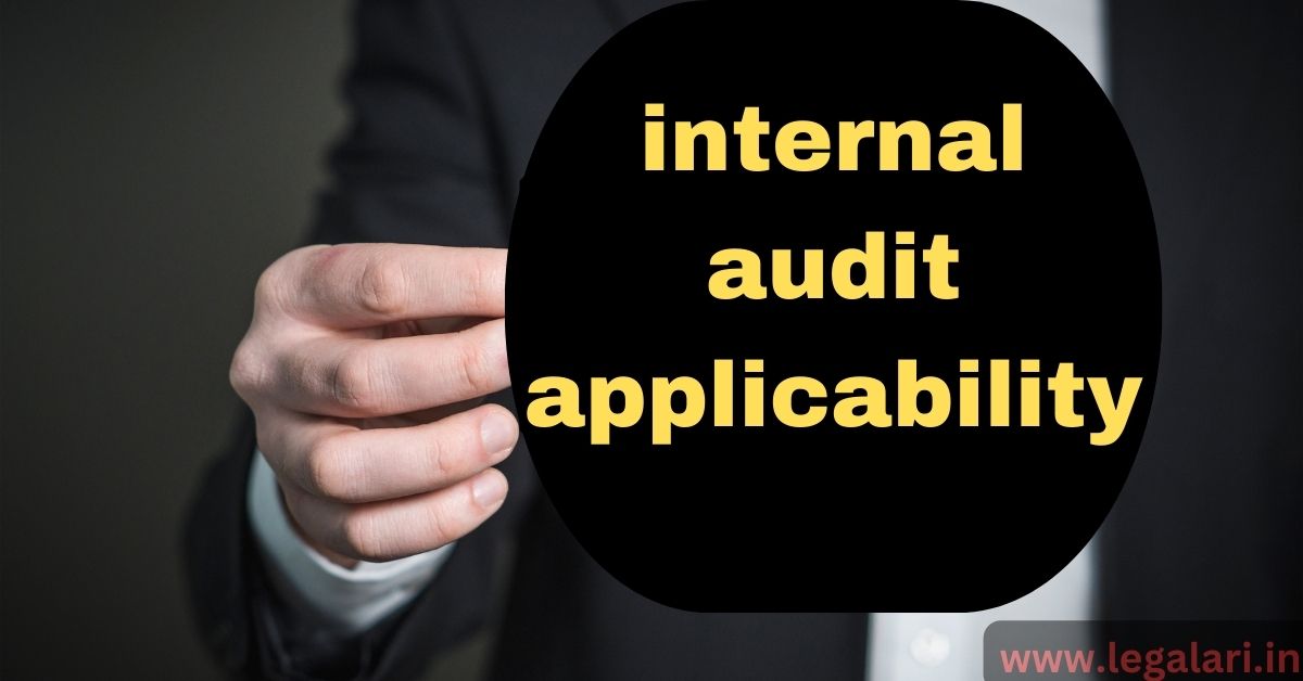 internal audit applicability